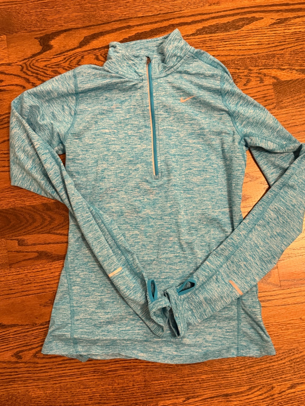 Nike Women’s Teal Heather Half-Zip Utility Jacket